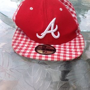 New era Atlanta braves plaid snap back